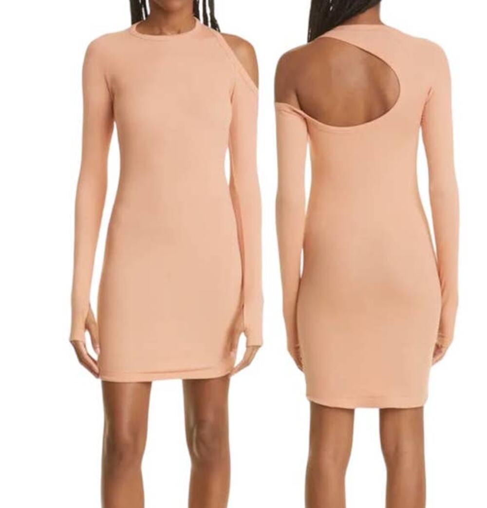 Alix NYC dress Elton Single cold shoulder body con minidress
